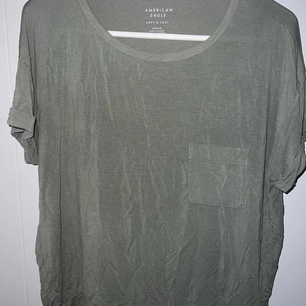 American Eagle Outfitters Green T-Shirt